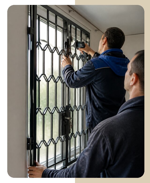 Установка распашных решеток в Апатитах цена от 6742 р. | Дверной